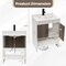 25" Bathroom Vanity Sink Combo Cabinet With Doors and Open Shelf